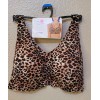 Secret Treasures Women's Bra, Cheetah Wirefree Super Soft Lounge 3XG