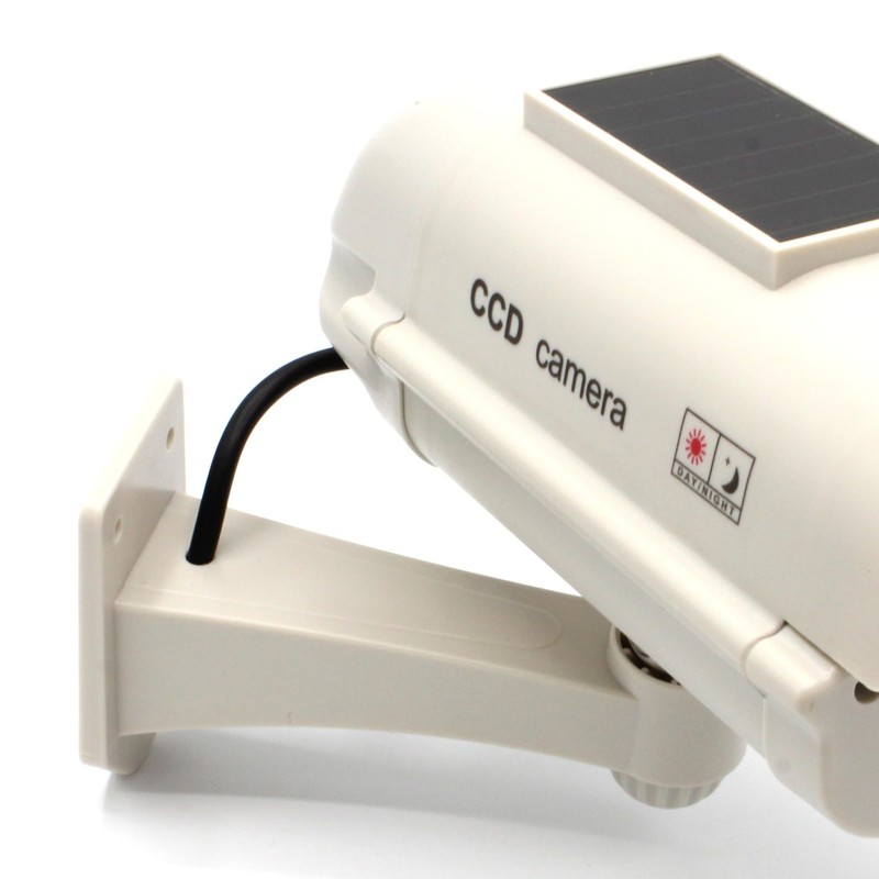 FISHTEC Dummy Camera Outdoor - Dummy Camera Deterrent with Red