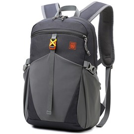 Outplea Small Hiking Backpack 12L Lightweight, Travel Rucksack Water Resistant, Casual Daypack for School Outdoor Traveling Walking Cycling Women Men Kids, Dark Grey