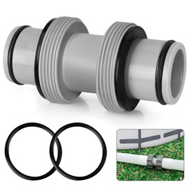Filter Pump Hose Connector, Kardeep Pool Hose Connector 1.5" to 1.5", Hose Connector Coupling for Pool Hose Adapter and Filter Pumps - 2 Heads