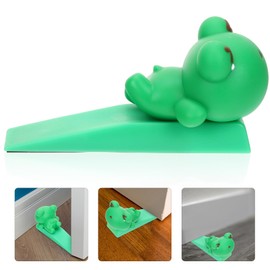 Milisten Door Stoppers Door Stops Cute Door Stopper Frog Design Decorative Door Stop Weighted Doorstop Floor Figurines Decoration for Holiday Home Office Door Green Door Stoppers Door Stops