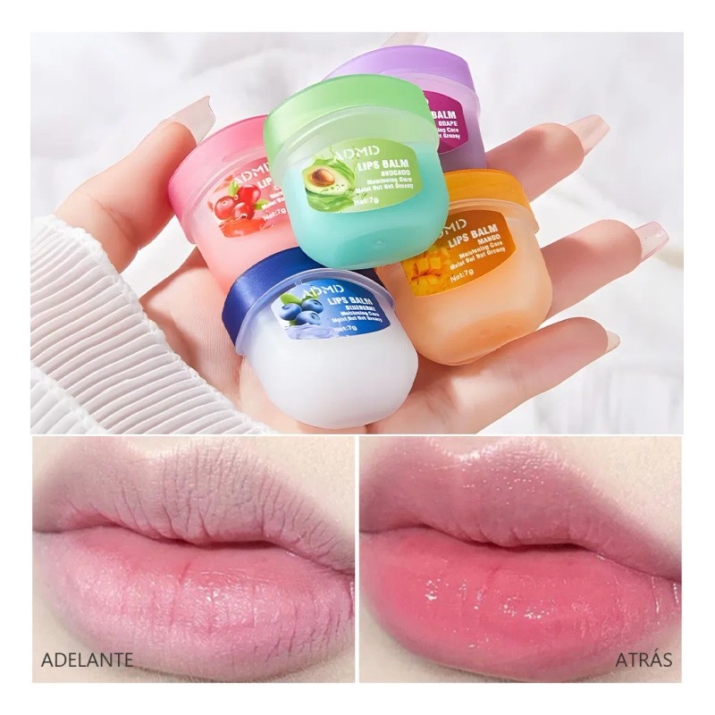 Balsamo Labial Pomada Frutas Aroma Hidratante Mix Sabores