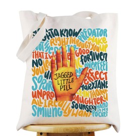 G2TUP Jagged Little Pill Musical Theatre Tote Bag Mary Jane Healy & Steve Fans Gift Frankie & Nick Musical Shoulder Bag (Jagged Little Pill)