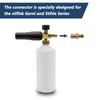 DERASL Pressure Washer Foam Cannon Connection Brass Adapter for Snow