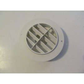 D & W INC. 4" Flange 2" Reducer WHITE Round Rotaire Grille Heat AC Air Duct Outlet Vent