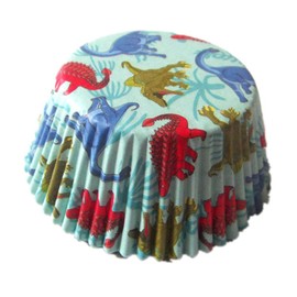 Dinosaur birthday Paper Muffin Cupcake Liners case Baking Cups 100 pcs,Standard Size 2x1.25inch (dinosaur)