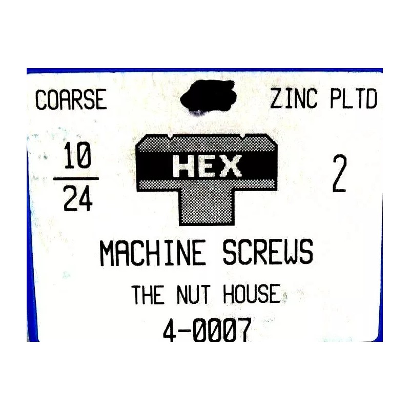 Unbranded (25) 10-24 x 2" INDENTED HEX HEAD MACHINE SCREW