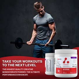 ATP LAB - Myoprime 210g (Organic Grape Flavour) 30-Servings - Creatine Monohydrate Powder - Creatine Protein Powder - Performance Enhancer - Reduce Protein Breakdown