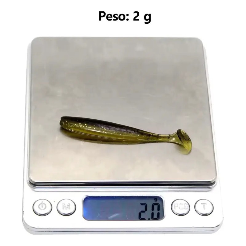 10 Señuelos De Pesca Gomas Cebo Blandos Currican Llamativo