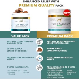 Petscy Dog Itch Relief Chews with Omega 3 Fatty Acids, EPA & DHA | Itch Relief f