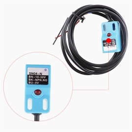 HLUCHY 5 Pcs SN04-N NO Normal Open NPN Inductive Proximity Sensor Switch Detector 4mm 3 Wire DC