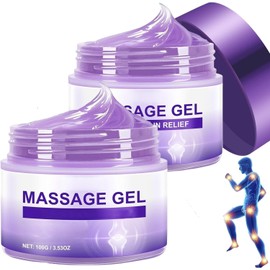 Purple Massage Gel, Fast-Absorbing or Targeted Support – Lightweight, Non-Greasy Formula (2PCS)