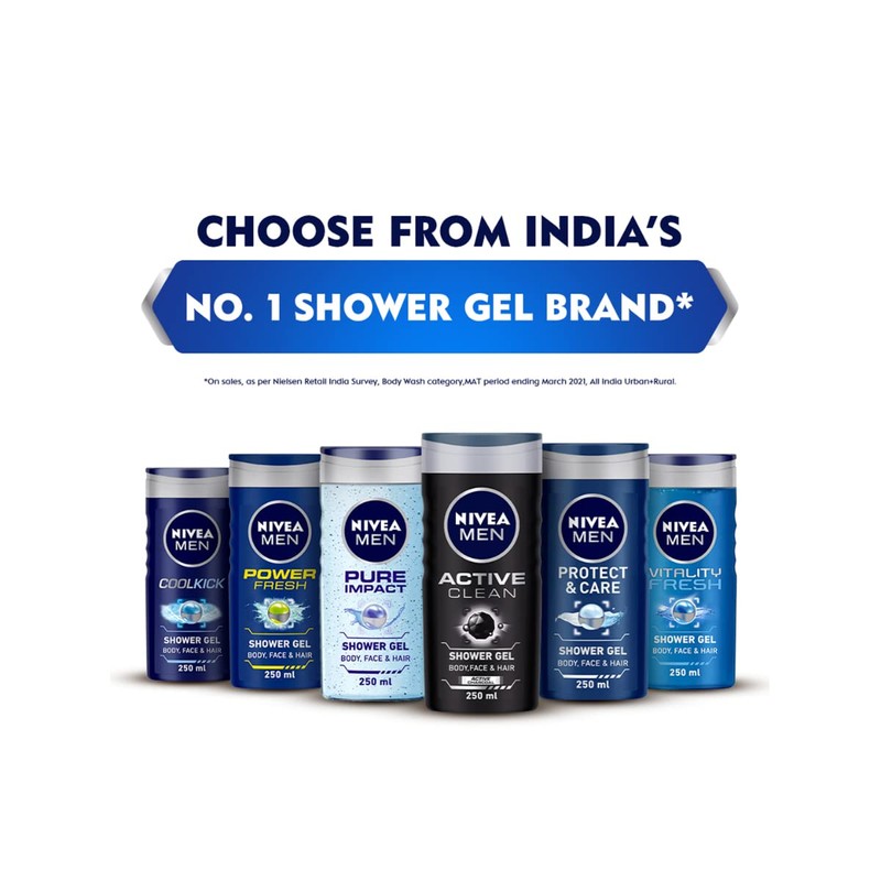 Nivea For Men Energy Shower Gel | 250ml (8.45 Fl