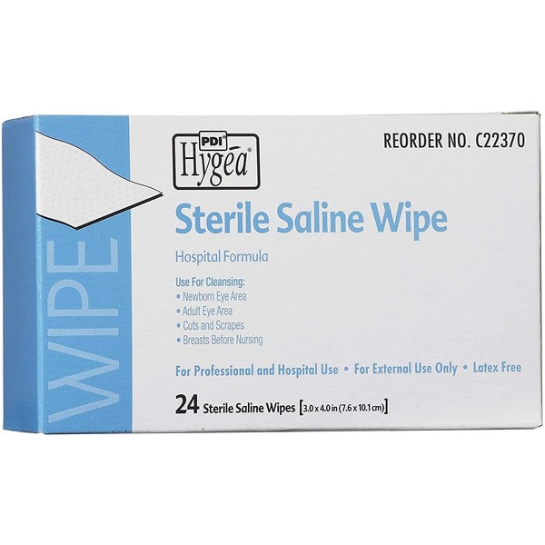 Saline Wipe Hygea Individual Packet Saline Unscented 1 Count