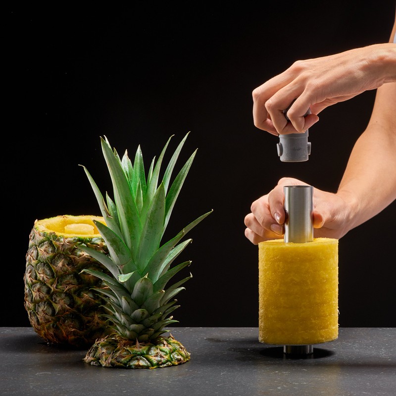 Lurch Peeling and slicing pineapple Stainless Steel Pineapple Cutter on