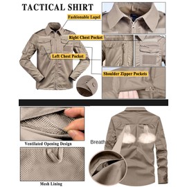 Men's Tactical Jacket and Pants Military Uniforms Suits Ripstop Army Hunting Paintball Airsoft Gear Khaki M