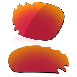 LenzReborn Polarized Lens Replacement for Oakley Jawbone Vented Sunglass - Fire Red - Polarized Mirrored
