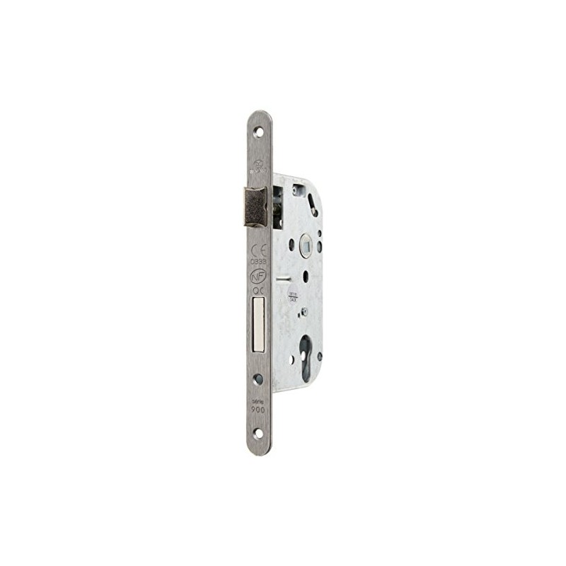 BRICARD 2621 64 mm NF 1/2 Reversible Dead Bolt Lock 50 Head Stainless Steel