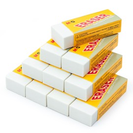 M&G 20 Pack Pencil Erasers for Kids, White Erasers Bulk, Art Erasers for Drawing Sketching, for Artists, Office School Supplies Classroom Essentials