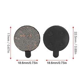VGEBY1 Pastillas de Freno, 4 Pares de Pastillas de Rotor de Disco de Freno de Metal Semi para Scooter el¨¦ctrico de 10 Pulgadas