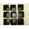 Landmark 3.5 inch SQUARE BLACK NURSERY POTS - SET OF