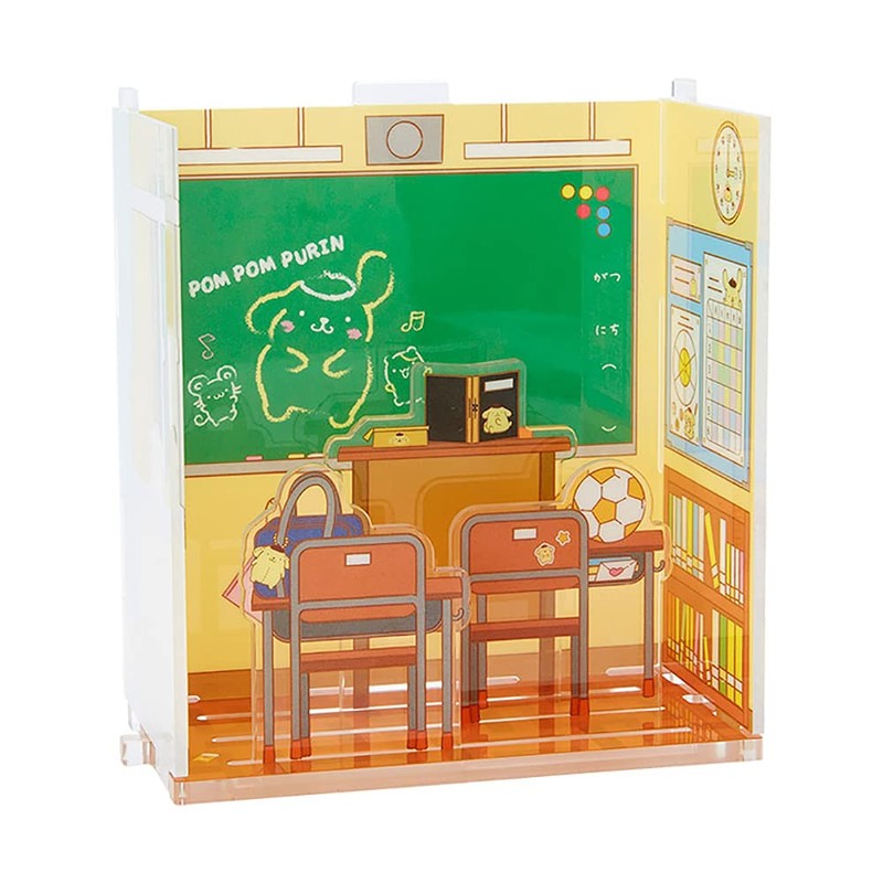 Sanrio (SANRIO) Pompompurin Acrylic Stand Room Classroom (Enjoy Idol) 868850
