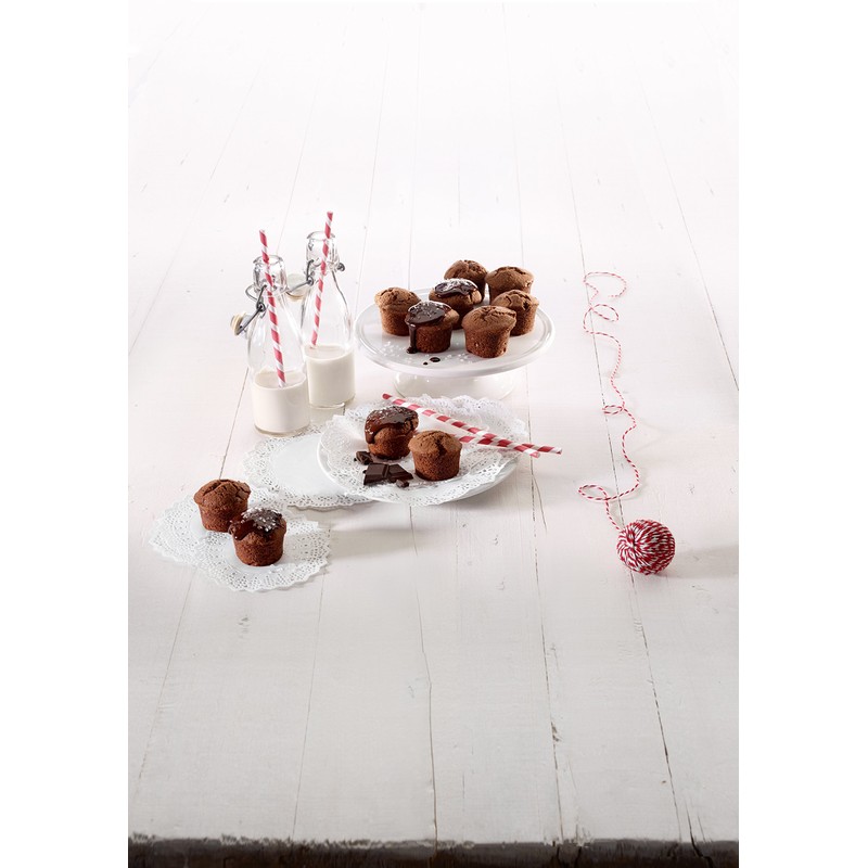 Lékué 11 Cavity Gourmet Mini Muffins Mould, Black