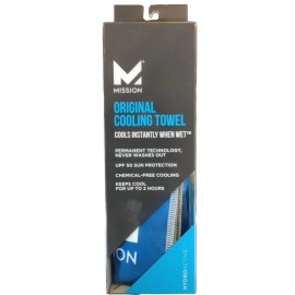 Mission **NEW** Mission Original Cooling Towel Chemical Free Cooling Blue 10" x 33" (V)