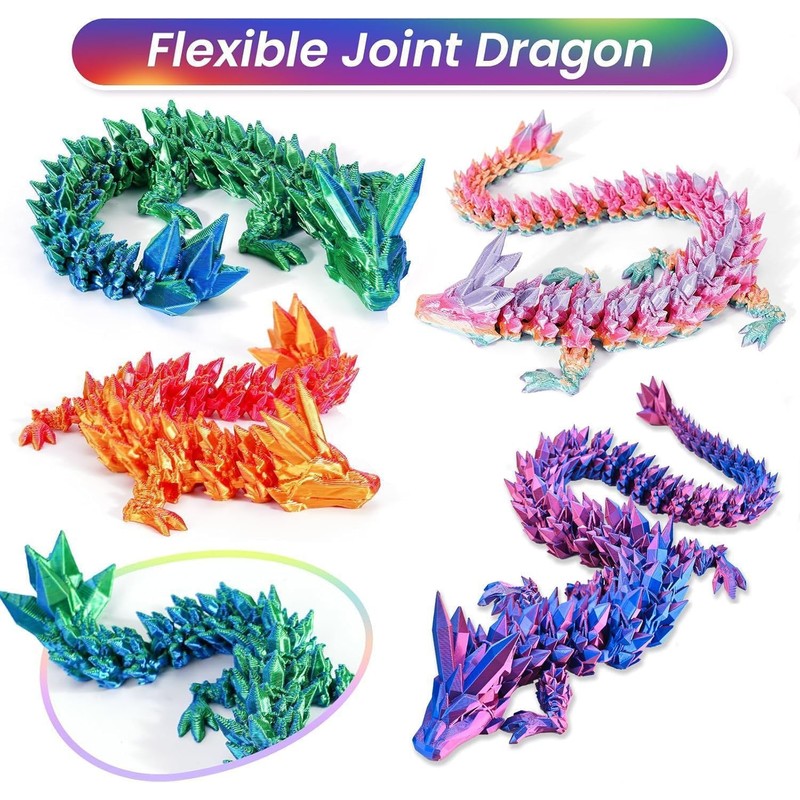 4 Pack 3D Printed Dragon Eggs with Dragon Inside Easter