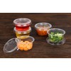 EDI Clear Disposable Plastic Portion Cups with Leakproof Lids |