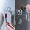 com-four® 20 x Suction Cup Holders with Clip Hooks for