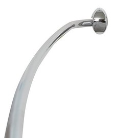 Zenith 72" Chrome Adjustable Curved Shower Rod