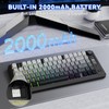 ZIYOU LANG M75 Wireless Gaming Keyboard, RGB Backlit Rechargeable 2000mAh