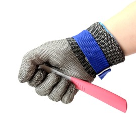 SMONT Cut Resistant Gloves Level 5 ANSI Certified Food Grade Safety for Kitchen Butchers Mandolin Slicing Anti Cut Gloves for Chefs Men Women Machine Washable Ambidextrous M