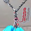 2pcs safety daisy chain, multi-ring adjustable nylon strap rope yoga