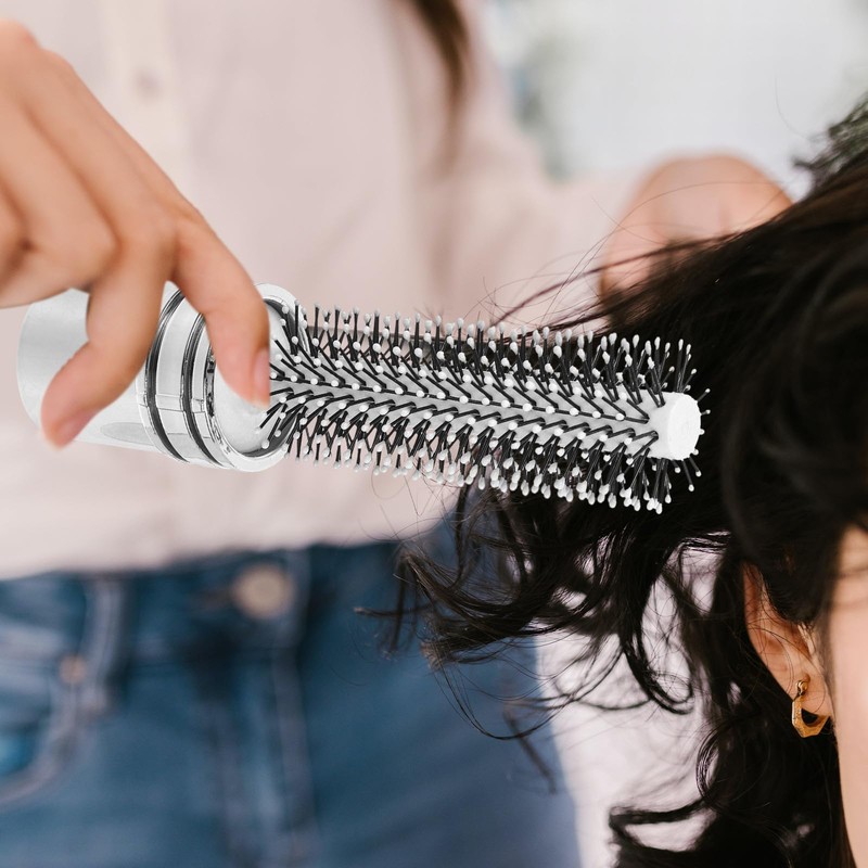 TINEASUR Telescopic Anti-Static Hair Brush Roll Comb Blow Drying Styling