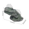 Reptile Basking Rock Aquarium Ornament Realistic Turtle Climbing Platform for