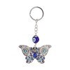 5Pcs Rhinestone Keychain Handcrafted Exquisite Beautiful Shiny Butterfly Shape Evil