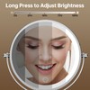 Gospire 7" Lighted Makeup Mirror with Magnification 10X/1X, Rechargeable Cordless