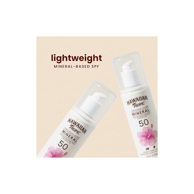 Hawaiian Tropic Hawaiian Tropic Mineral Sun Milk Body Lotion Spf