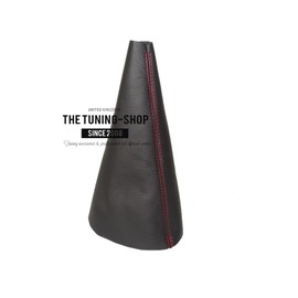 The Tuning-Shop compatible with Gear Gaiter for Land Rover Freelander MK1 FL 2003-2006 Genuine Italian Leather, Red Stitch, Gear Shift Boot