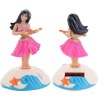 Sndperiexam 1 Pc Pink Solar Powered Dancing Figures Decoration -Hawaii