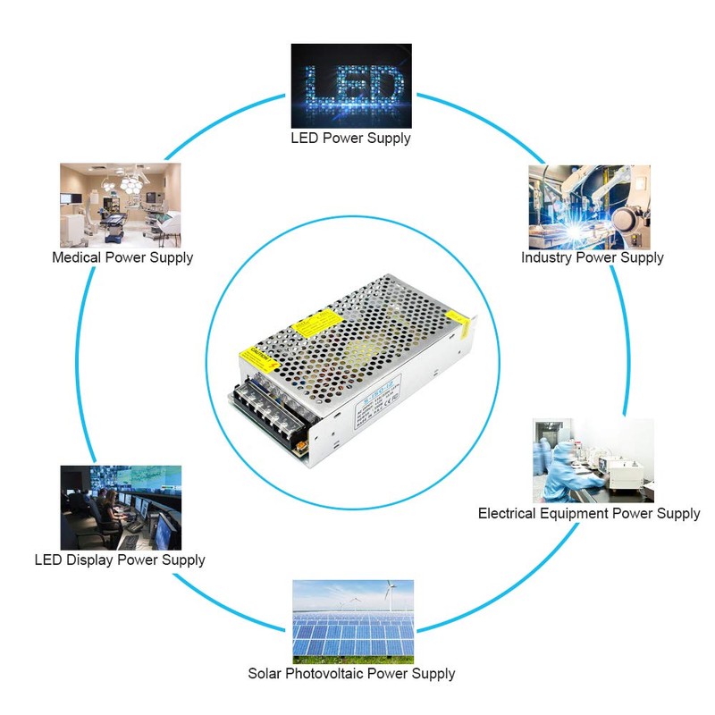 inShareplus 12V 12.5A 150W, DC Universal Regulated Switching Power Supply,