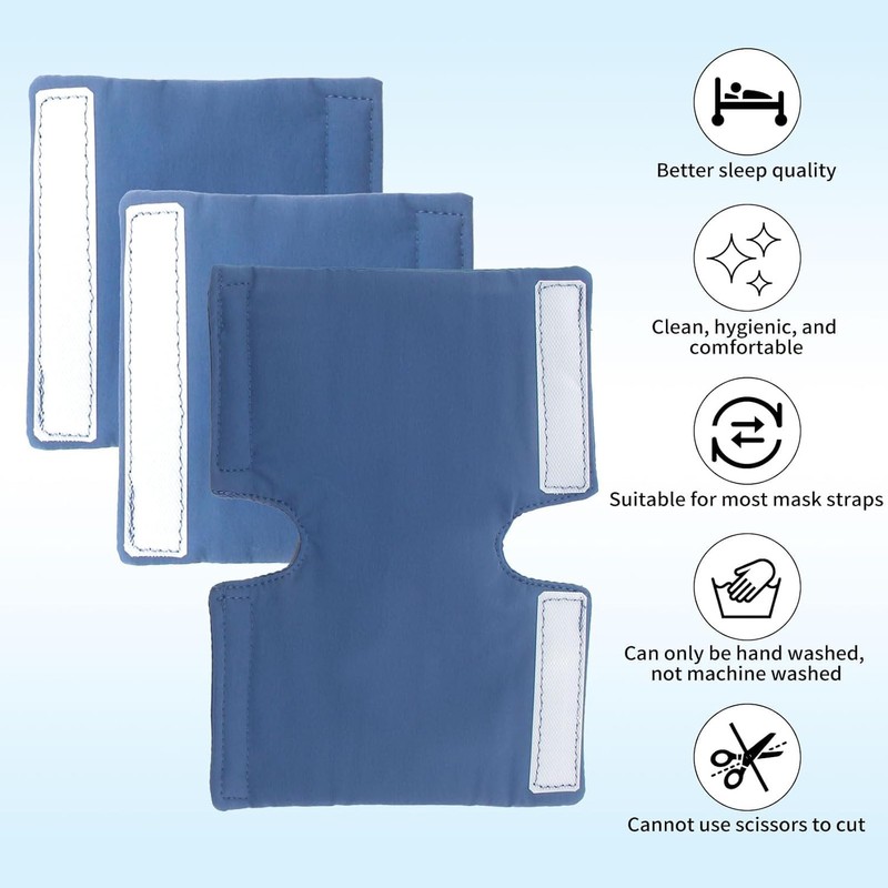 CPAP Skin Protector Strap Covers,Strap Cushions,Hair Protector Face Cushion Pads,