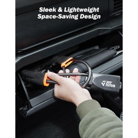 JOYTUTUS Steering Wheel Lock, Car Seat Belt Lock with 3 Keys,Double Car Anti Theft Device,Fits Most Vehicles, Trucks, SUVs, and Vans