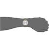Bisley Women Square Watch Leather Strap Easy to Read, GREY/SILVER,