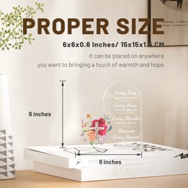 Christian Gifts for Women Birthday, Inspirational Gifts for Women Friends, Acrylic Bible Verse Desk Decor, Motivational Religious Gifts Scripture Gifts for Sister, Mom, Mother