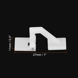 MECCANIXITY RC Hinges 1 Inch x 0.4 Inch Adjustable Hatch Hinge for RC Model Airplane Parts 16 Pcs