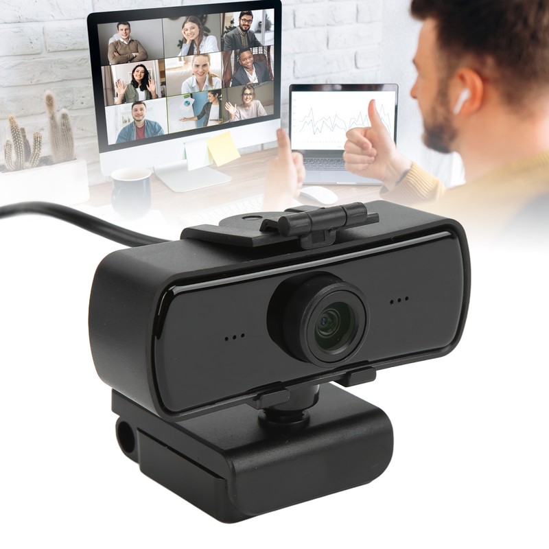 Computer Camera HD 1440p Noise Reduction USB Webcam with Mic