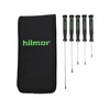 Hilmor Precision Screwdriver Set with Storage Pouch, Black & Green,
